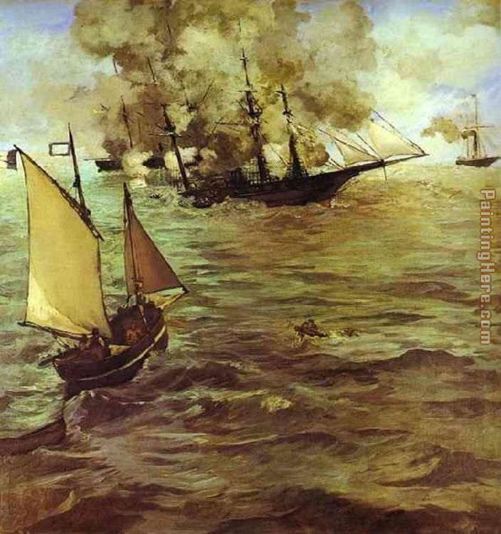 Edouard Manet The Battle Of The Kearsarge And The Alabama
